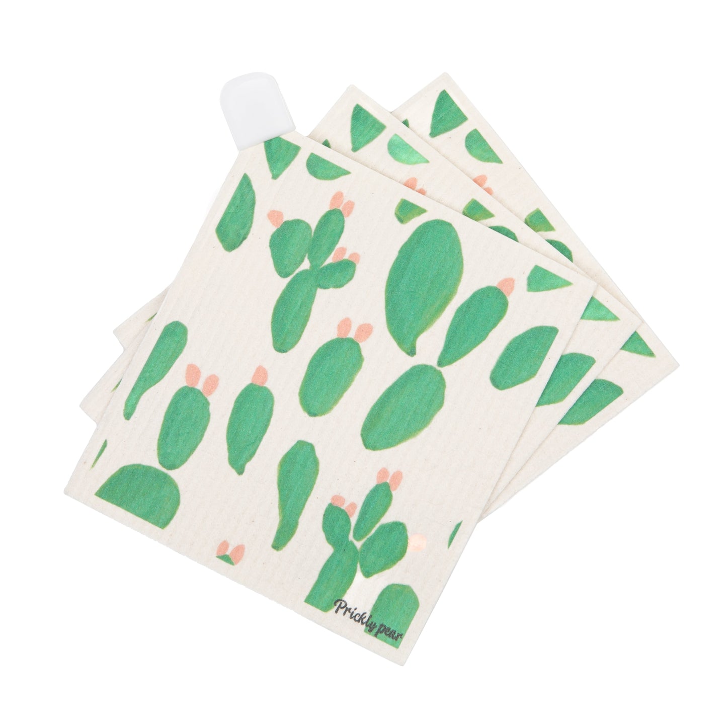Prickly Pear Reusable Paper Towel 3 pack small