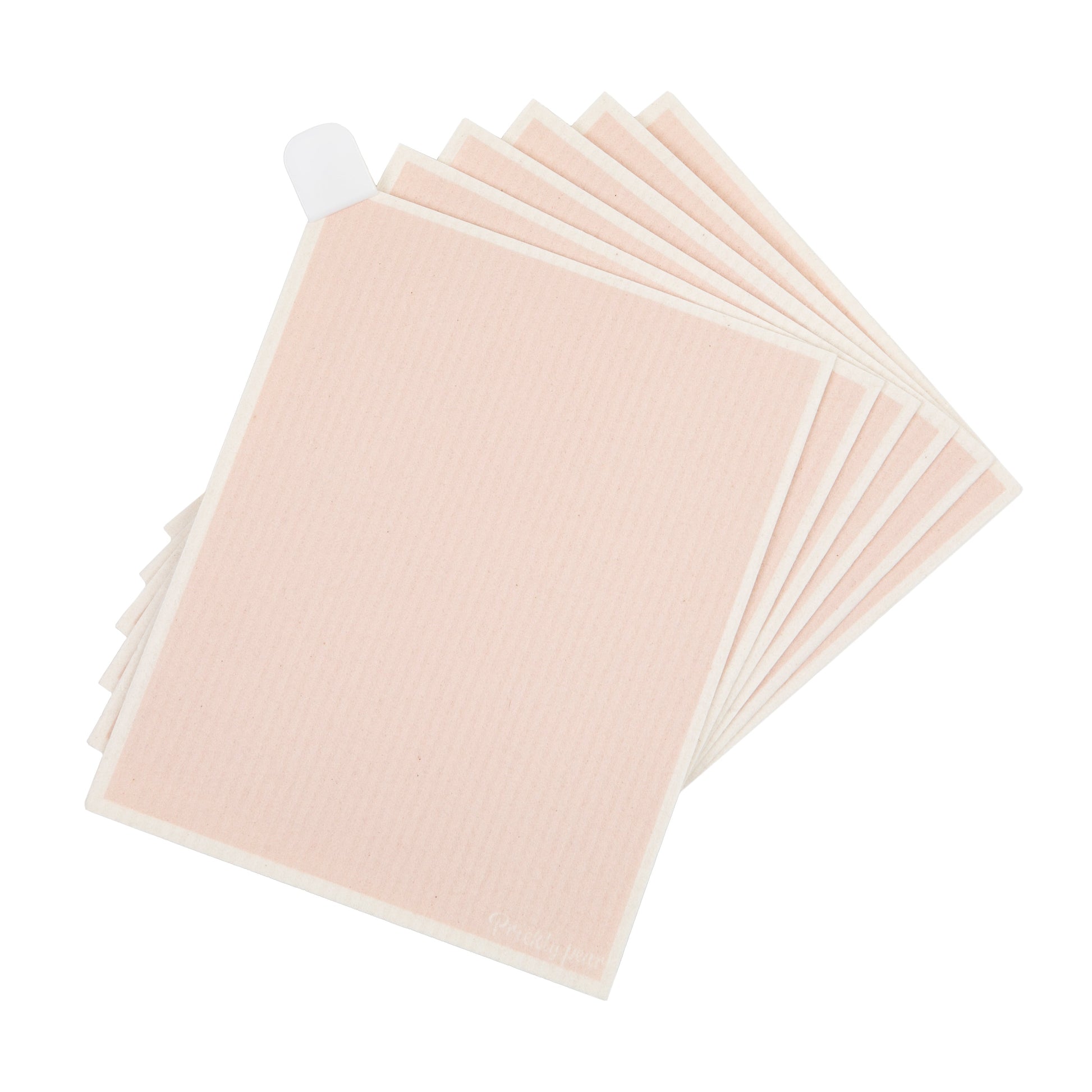 Blush pink Prickly Pear Reusable paper towels 6 pack large